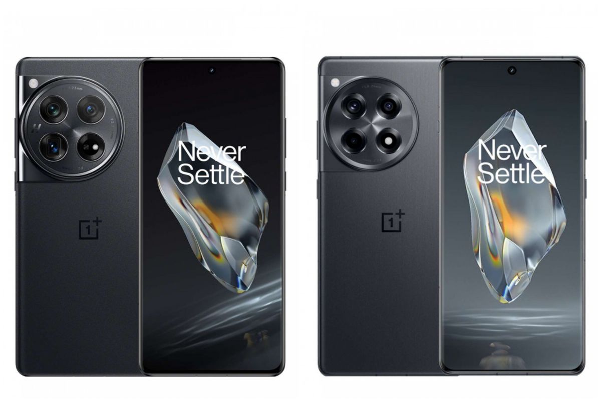 Ilustrasi OnePlus 12 (kiri) dan OnePlus 12R (kanan).