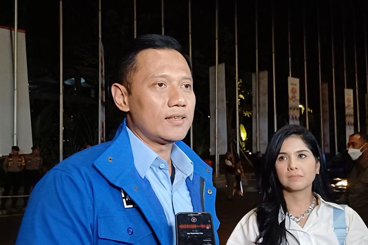 Ketua Umum (Ketum) Partai Demokrat Agus Harimurti Yudhoyono (AHY) di JCC Senayan, Jakarta, Minggu (4/2/2024). 