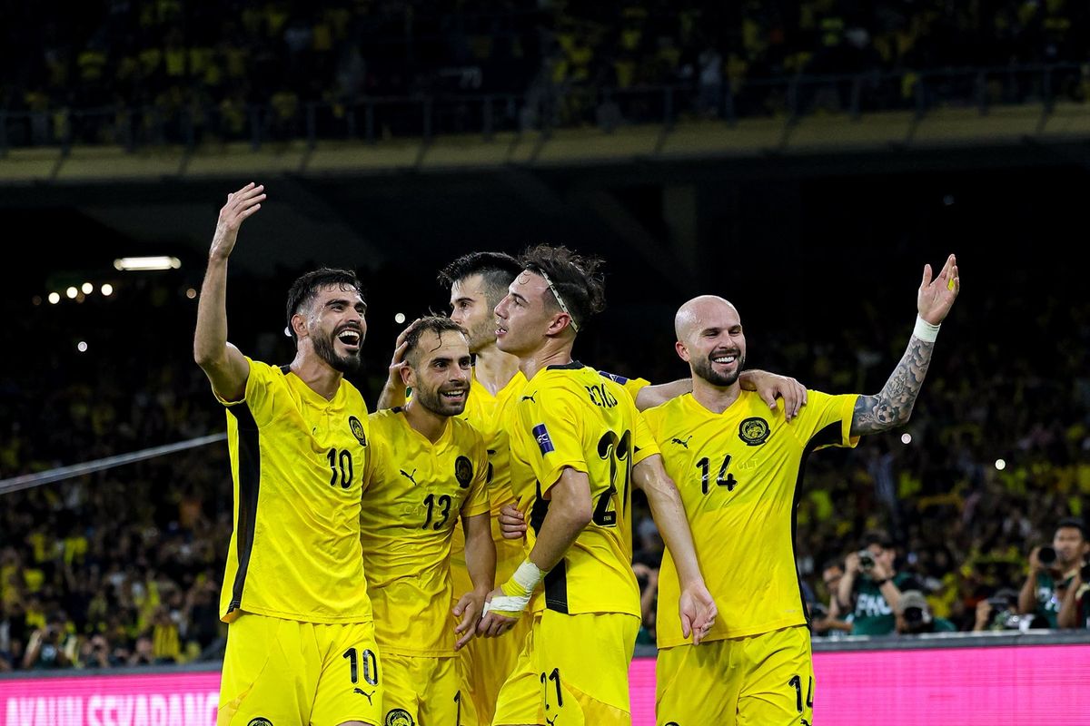 Timnas Malaysia mencatatkan kemenangan telak 4-0 atas Vietnam pada laga kedua Grup F Kualifikasi Piala Asia 2027 di Stadion Nasional Bukit Jalil, Rabu (12/6/2025) malam