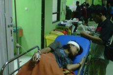 Bus MGI Tabrak Warung dan Sepeda Motor di Sukabumi, 5 Orang Dievakuasi ke Rumah Sakit