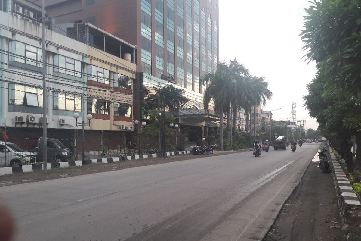 Suasana di depan Alexis, Pademangan, Jakarta Utara, Kamis (22/3/2018) sore.