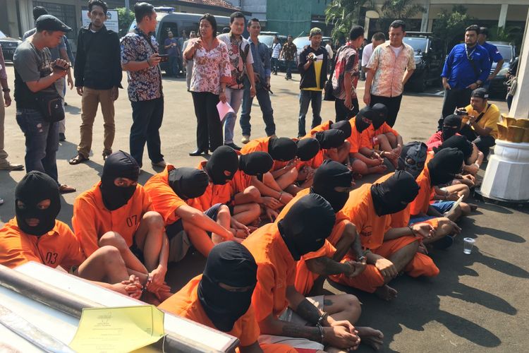 11 Tersangka Anggota Geng Motor Tambun 45 Diancam Hukuman Penjara 12 Tahun