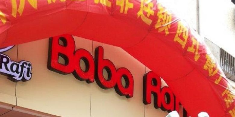 Outlet Kebab Baba Rafi di Yiwu, Tiongkok.