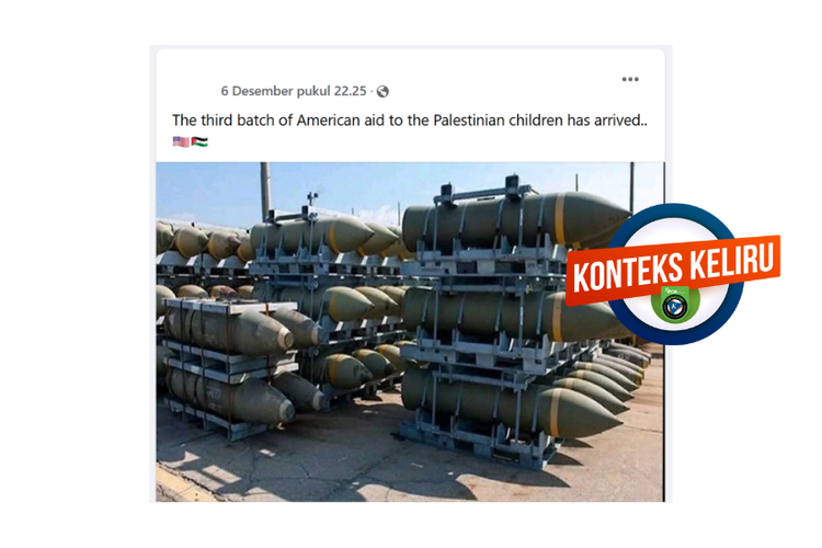 Konteks keliru, foto lama amunisi AS di pangkalan Korsel diklaim bantuan untuk Israel