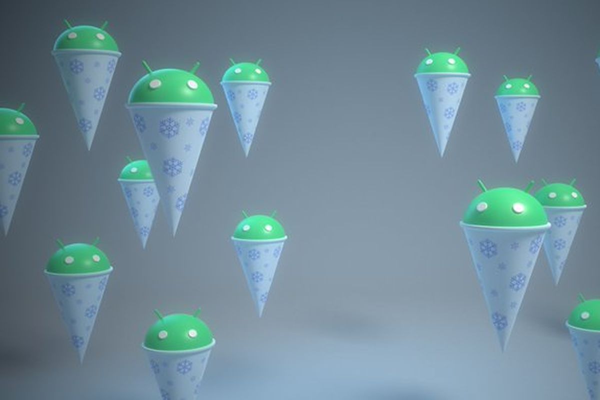 Ilustrasi Snow Cone, nama santapan manis yang diberikan Google kepada Android 12.