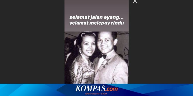 Habibie Meninggal Melanie Subono Selamat Jalan Eyang Selamat Melepas Rindu