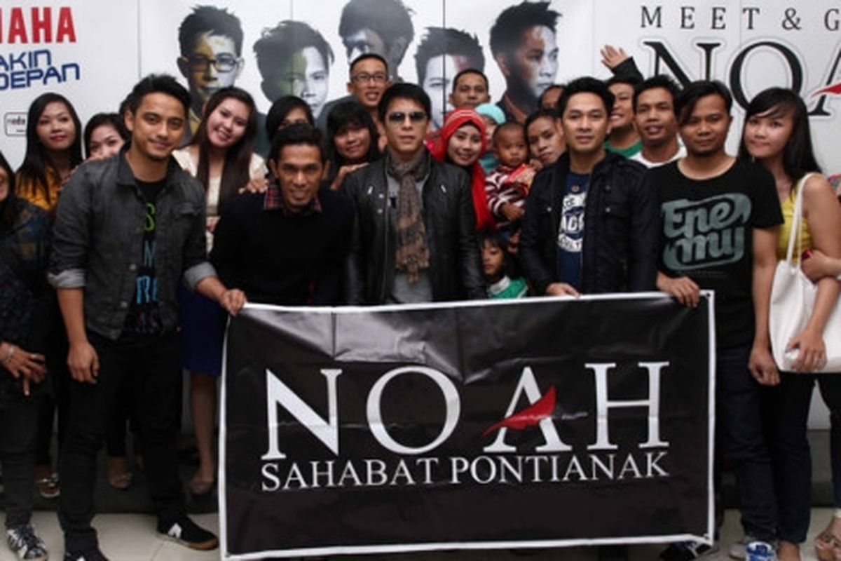 Noah bertemu dengan fans di Pontianak, Kalimantan Barat.