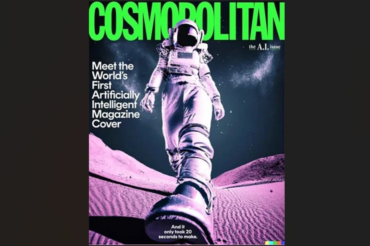 Sampul Cosmopolitan edisi AI