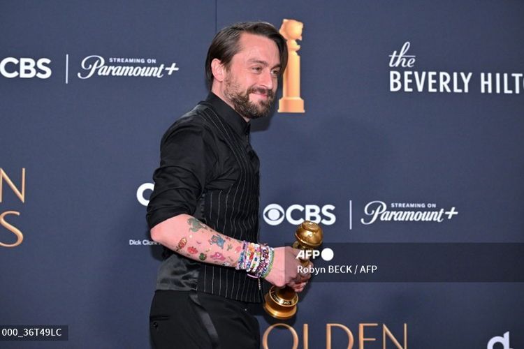 Gaya Kieran Culkin di Golden Globes 2025, Sabet Penghargaan Aktor Pendukung Terbaik