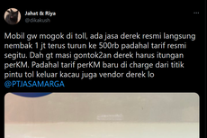 Ramai soal Pungli Derek di Tol Jagorawi, Ini Tarif Resmi yang Ditetapkan Jasa Marga