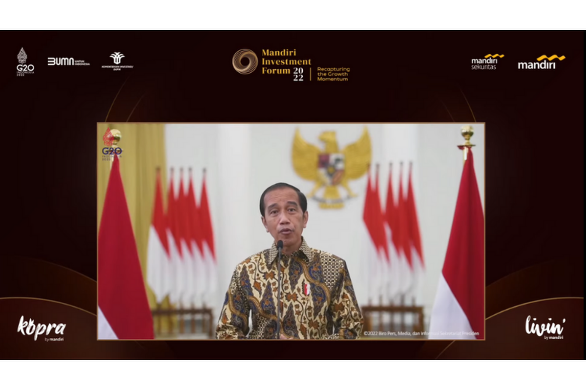 Presiden Jokowi menjadi keynote speech pada gelaran MIF 2022. 