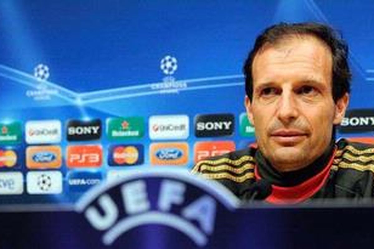 Pelatih AC Milan, Massimiliano Allegri.