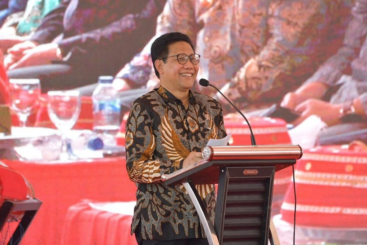 Menteri Menteri Desa, Pembangunan Daerah Tertinggal dan Transmigrasi (Mendesa PDTT) Abdul Halim Iskandar menjadi pembicara di acara launching Pembentukan Percontohan Desa Antikorupsi di Desa Pakatto, Kecamatan Bontomarannu, Kabupaten Gowa, Sulsel, Selasa (7/6/2022).