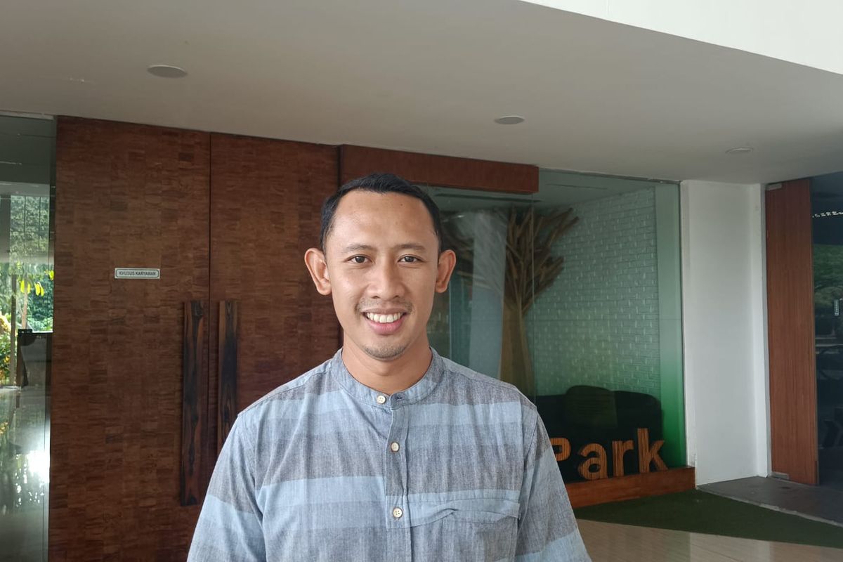 Communication Corporate Taman Impian Jaya Ancol, Ariyadi Eko Nugroho, saat ditemui di lokasi, Rabu (22/3/2023).