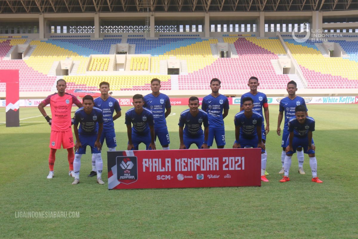Susunan pemain PSIS Semarang saat melawan Tira Persikabo di laga kedua babak penyisihan Grup A Piala Menpora 2021 di Stadion Manahan Solo, Kamis (25/03/2021) sore.