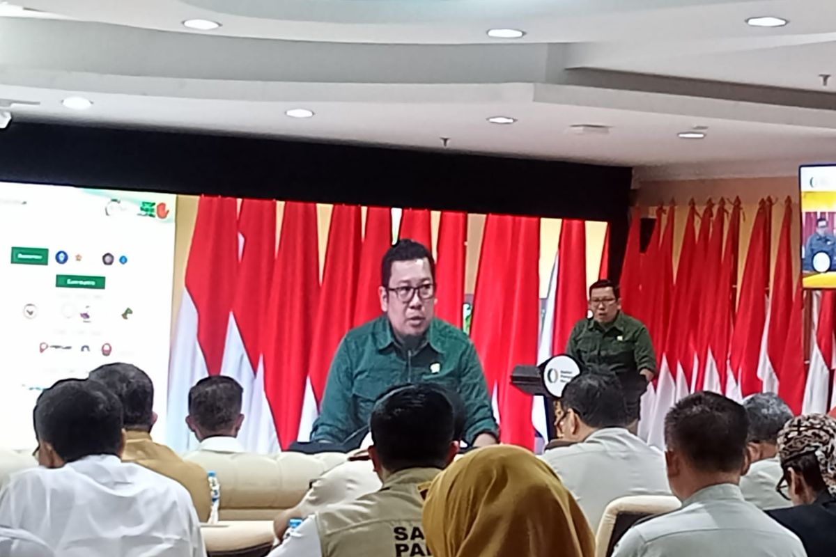 Kepala Badan Pangan Nasional (Bapanas) Arief Prasetyo saat membuka gelaran Gerakan Pangan Murah Serentak Nasional di 421 titik di wilayah nasional, Senin (16/10/2023).