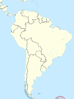Ilustrasi peta Benua Amerika Selatan