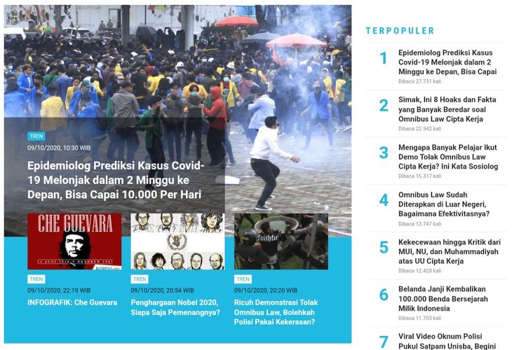 Populer Tren 2 Minggu Ke Depan Kasus Covid 19 Diprediksi Melonjak Kritik Mui Nu Dan Muhammadiyah Soal Uu Cipta Kerja Halaman All Kompas Com