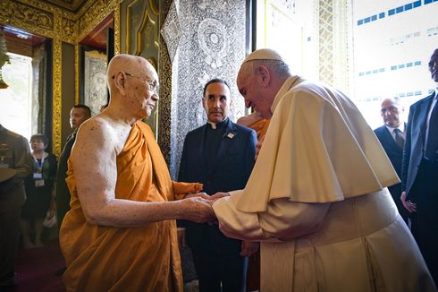 Berkunjung ke Thailand, Paus Fransiskus Temui Pemimpin Tertinggi Agama Buddha