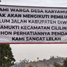 Protes Jalan Rusak, Warga Bandung Barat Pasang Spanduk Ancam Golput Pemilu 2024
