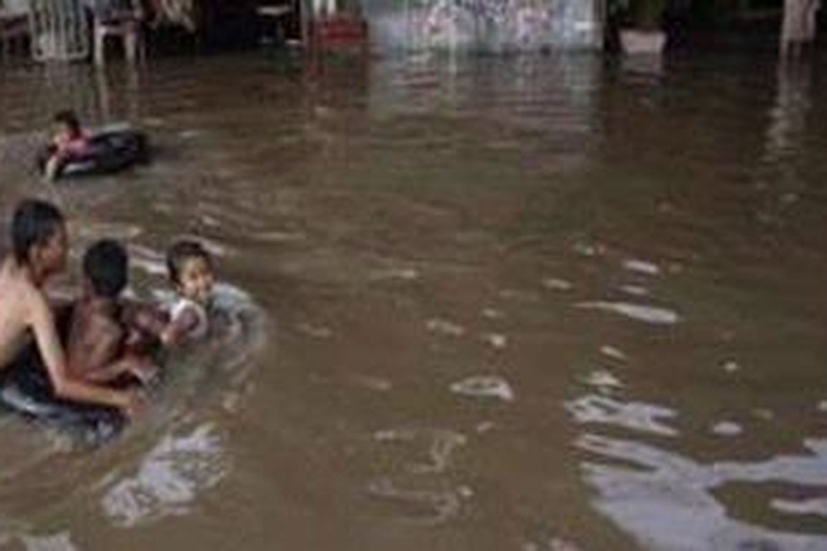 Ilustrasi banjir jakarta