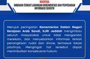 Arab Saudi Larang Rekam Penangkisan Rudal dan Drone, WNI Diimbau Tak Sebar Informasi Sensitif