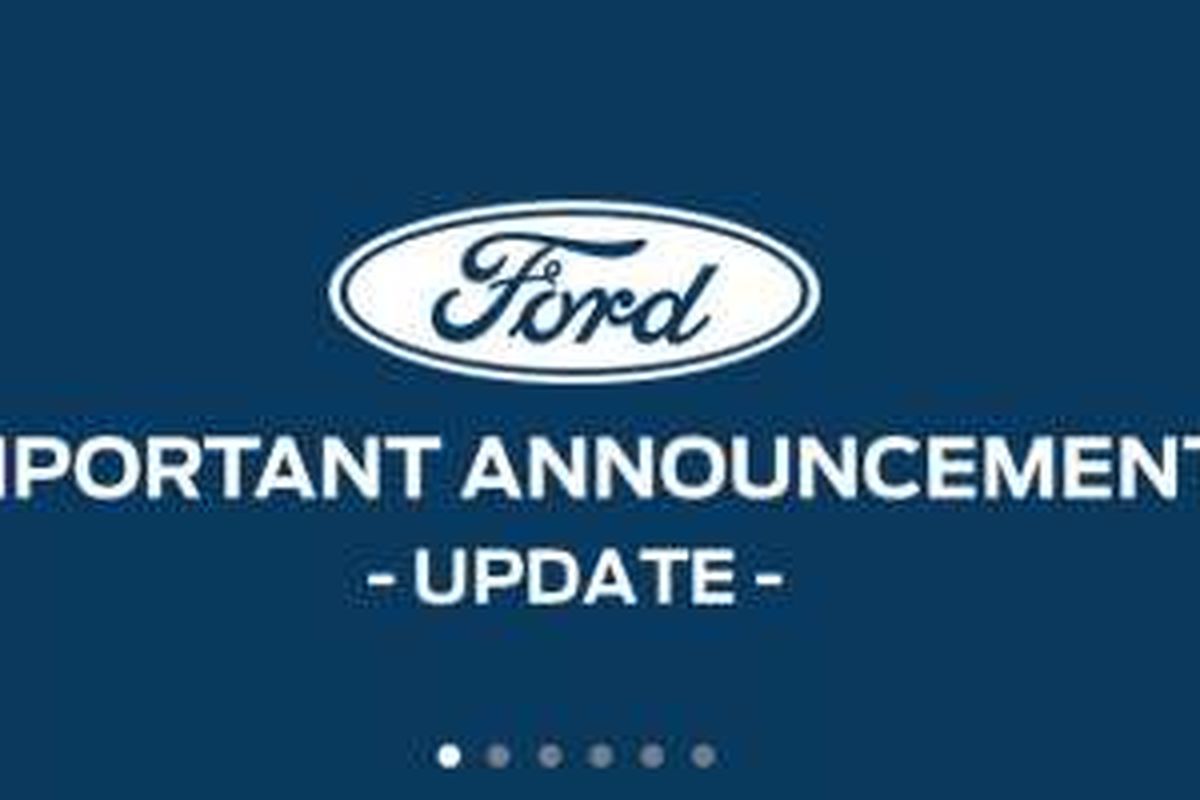Gerbang tautan ke pengumuman penting di situs resmi Ford Motor Indonesia.