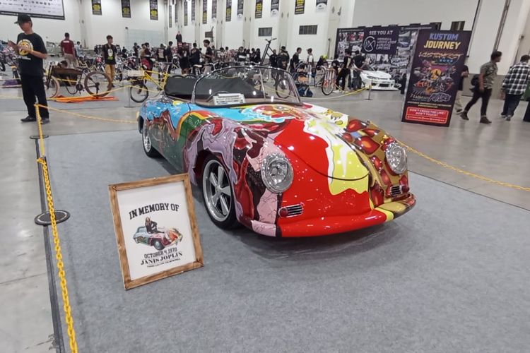 Replika Porsche milk Janis Joplin mejeng di Kustomfest 2023 untuk memperingati 53 tahun kematian sang bintang