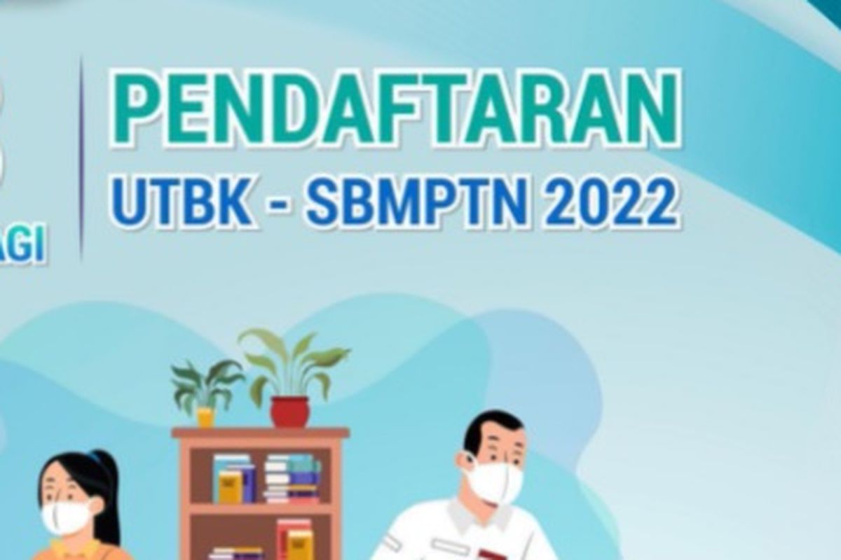 Tangkap layar LTMPT Pendaftaran UTBK SBMPTN 2022.