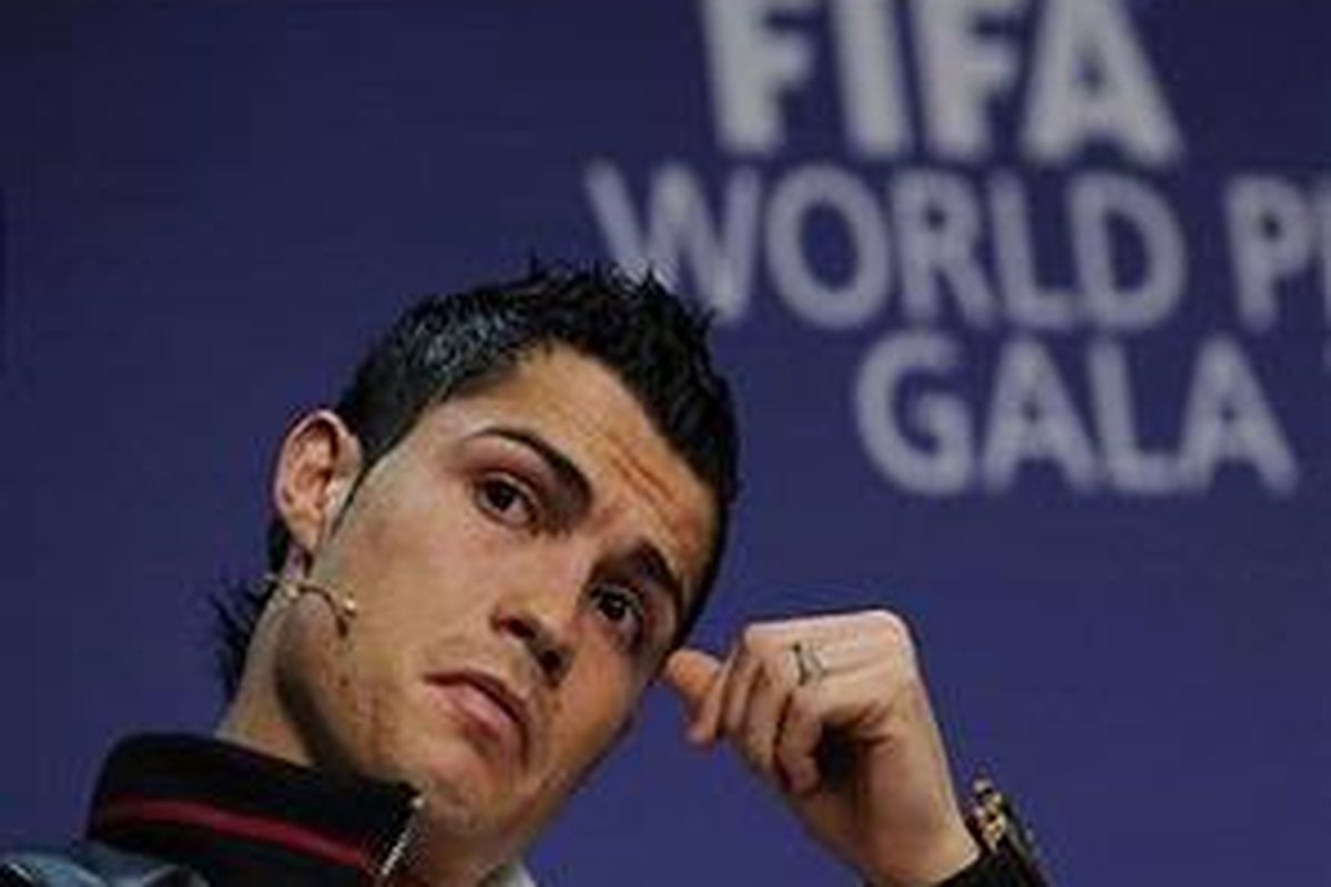 Penyerang Real Madrid, Cristiano Ronaldo.