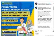 PPDB Banten Dibuka 19 Juni 2024, Pj Gubernur Janjikan Server Tak Akan 'Down'