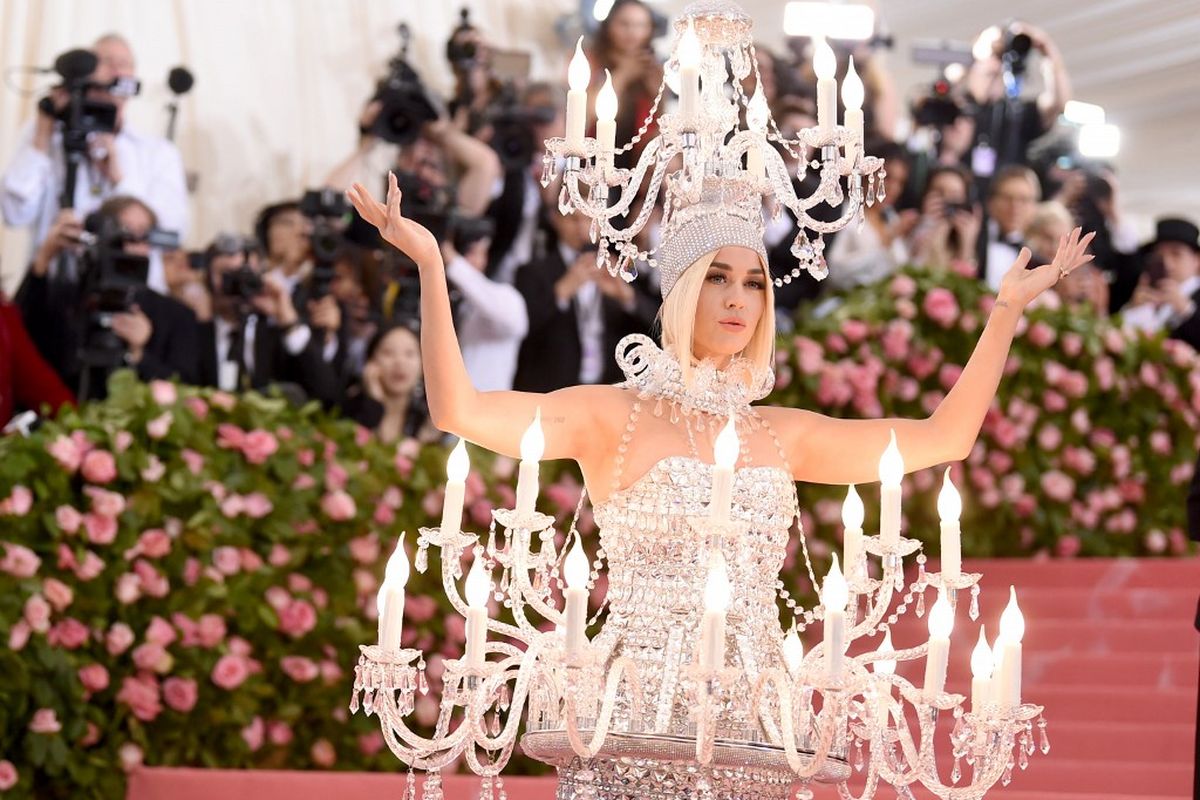 Artis musik Katy Perry menghadiri 2019 Met Gala Celebrating Camp: Notes on Fashion di  Metropolitan Museum of Art, New York City, Senin (6/5/2019). 