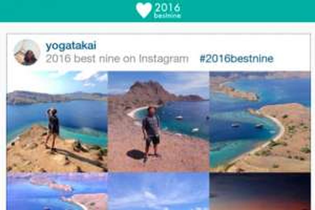 Contoh best nine di Instagram