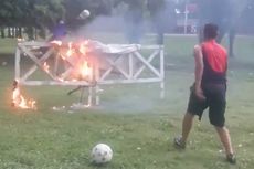 Latihan Ekstrem Kiper Klub Argentina, dari Api hingga Kereta Api