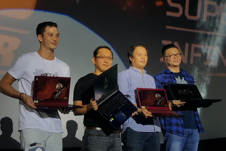 Peresmian trio laptop Acer Avenger: Infinity War, Rabu (25/4/2018), di CGV Grand Indonesia, Jakarta.