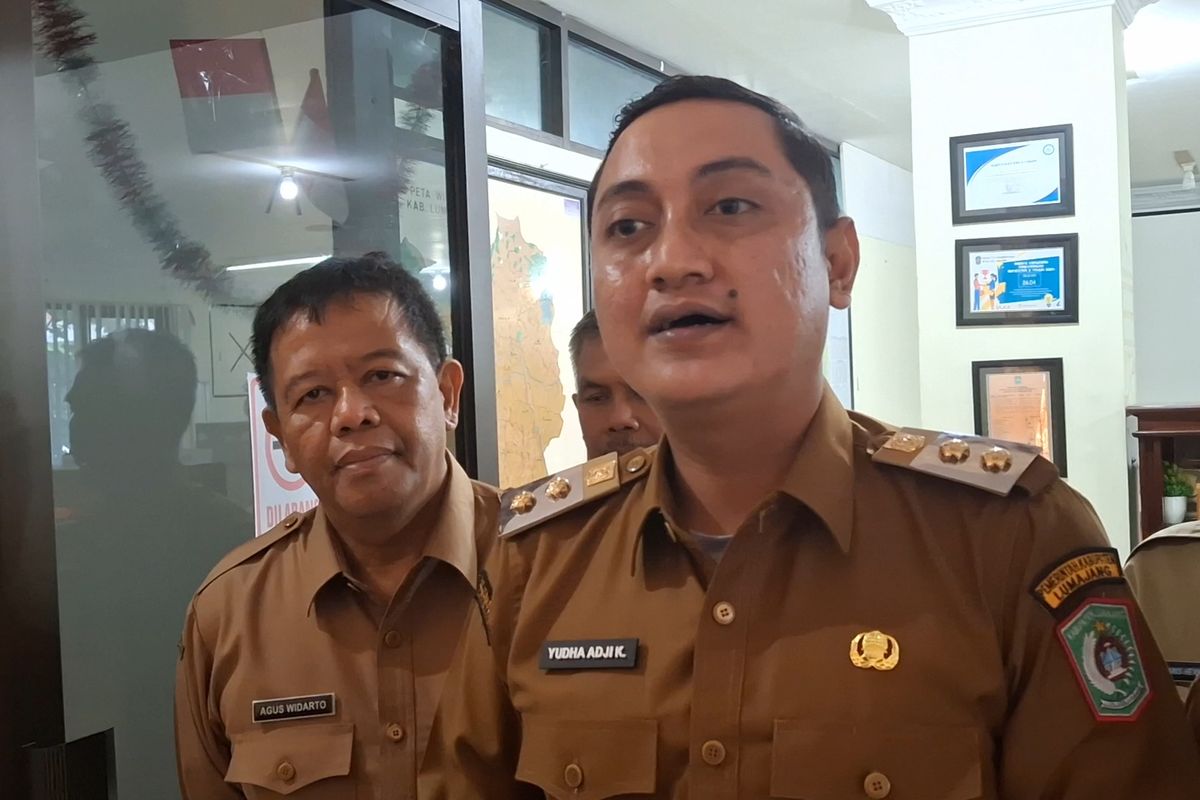 Wakil Bupati Lumajang Yudha Adji Kusuma di Pemkab Lumajang, Senin (24/2/2025)