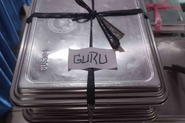 MBG yang disiapkan untuk guru.