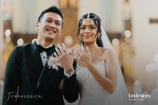 Detail Gaun Pernikahan Eva Celia dan Demas Narawangsa, Unik nan Anggun