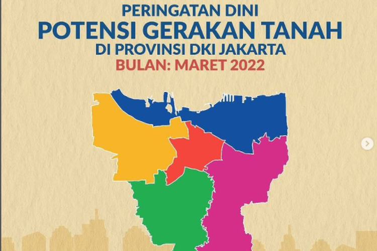 Peringatan dini potensi gerakan tanah di wilayah DKI Jakarta