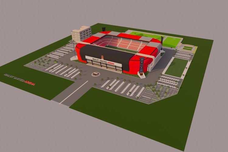 Rencana pembangunan Malut United Arena telah dimulai dengan acara peletakan batu pertama, Senin (14/8/2023).