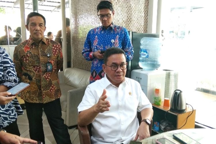 Menteri Perdagangan Budi Santoso di Kantor Kementerian Perdagangan, Jakarta, Jumat (12/9/2025).