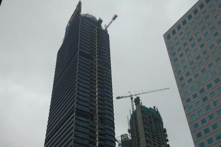 Menara Astra Jakarta. Gambar diambil Senin (20/2/2017).
