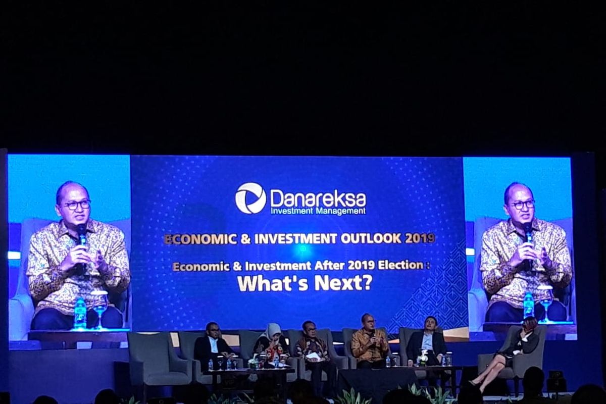 Danareksa Economic and Investment Outlook 2019 di Jakarta, Rabu (24/4/2019).