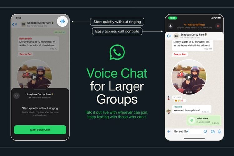 Fitur Voice Chat WhatsApp meluncur global di iOS dan Android