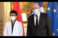 Bertemu Menlu Perancis, Retno Marsudi Bahas Kerja Sama Energi hingga G20
