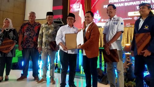 Petahana Rini Syarifah Tak Hadiri Penetapan Rijanto-Beky sebagai Bupati-Wakil Bupati Blitar Terpilih