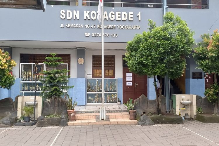 suasana SD N 1 Kotagede yang belum menerima MBG, Senin (17/2/2025)