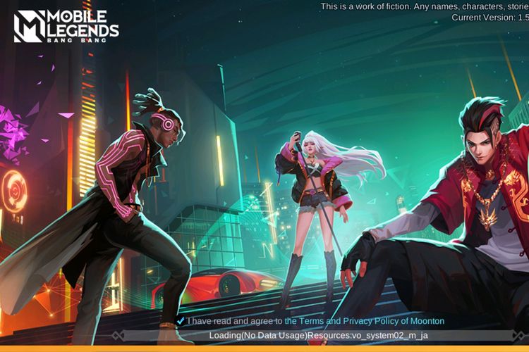 Ilustrasi poster 515 eParty menampilkan tiga skin Mobile Legends baru