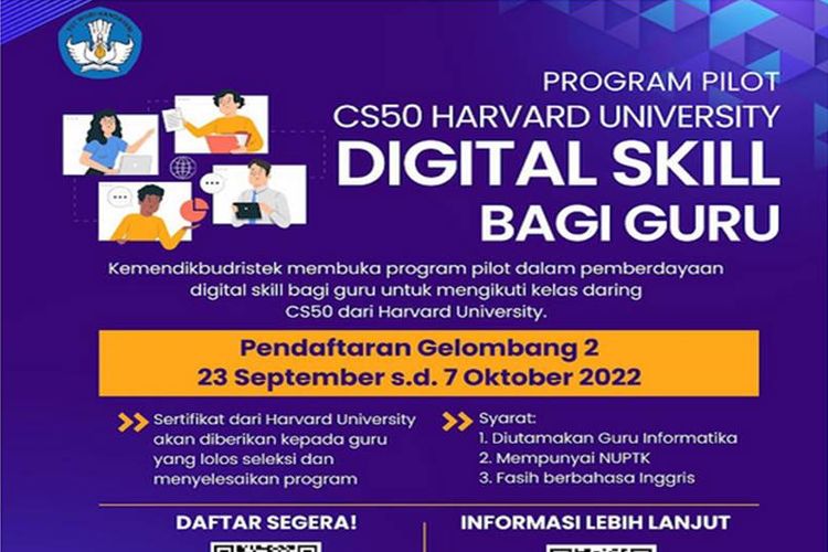 Program Pilot CS50 Harvard University Digital Skill bagi Guru se-Indonesia
