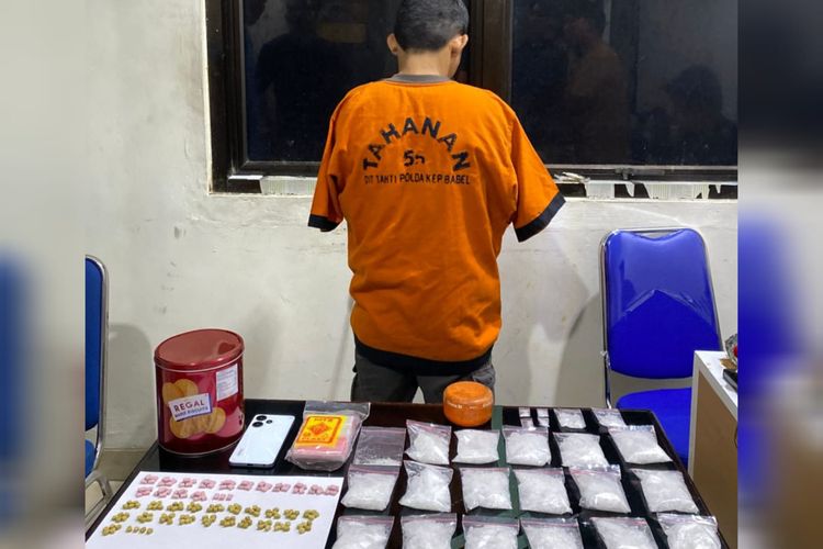 Polisi Gerebek Bandar Narkoba di Pangkalpinang, Sita Hampir 1 Kg Sabu dan Ratusan Butir Ekstasi